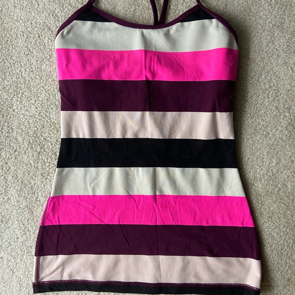 Striped Lululemon Power Y Tank Top